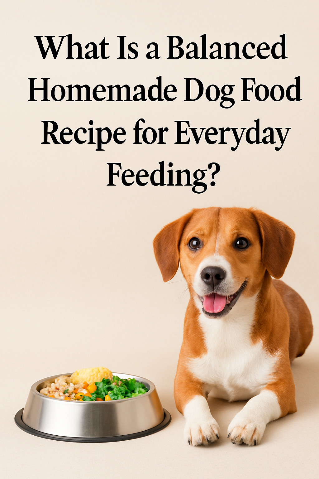 What is a Balanced Homemade Dog Food Recipe for Everyday Feeding?